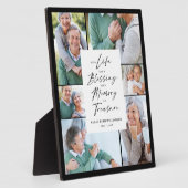 Je leven was een verbluffend fotokolenmonument fotoplaat (Zijkant)