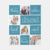 Je leven was een zegen fotocollage sympathie fleece deken (Voorkant)