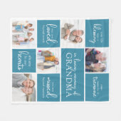 Je leven was een zegen fotocollage sympathie fleece deken (Voorkant (Horizontaal))