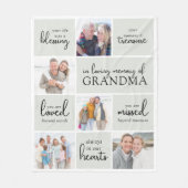 Je leven was een zegen fotocollage sympathie fleece deken (Voorkant)