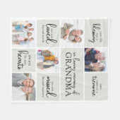 Je leven was een zegen fotocollage sympathie fleece deken (Voorkant (Horizontaal))