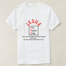 Je lichaam is een tempel t-shirt