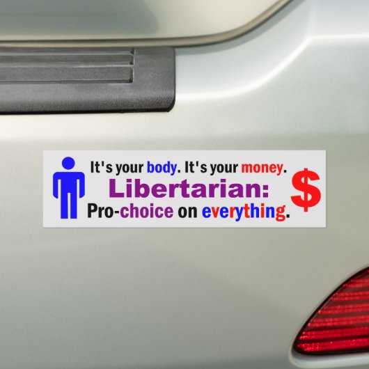 Je lichaam je geld bumpersticker (Op auto)
