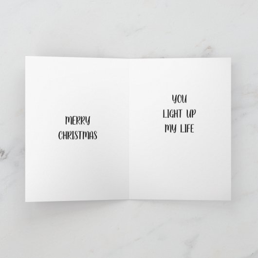 ***JE** LICHT MIJN LEVEN OP FEESTDAGEN KAART (Binnen)