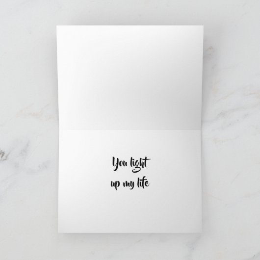 ***JE LICHT MIJN LEVEN OP*** TROUW MET ME VOORSTEL KAART (Binnen)