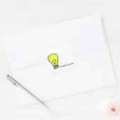 Je licht mijn levenssticker op vierkante sticker (Envelop)