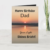 Je licht schijnt helder op je verjaardag kaart (Voorkant)