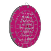 Je liefde dartbord (Voorkant Links)