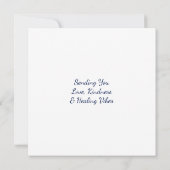 Je liefde en helende vibes sturen kaart (Achterkant)