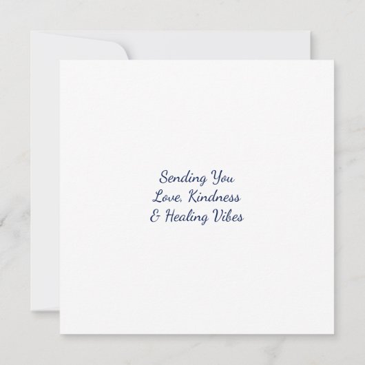 Je liefde en helende vibes sturen kaart (Achterkant)