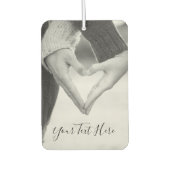 Je liefde foto luchtverfrisser met aangepaste teks (Voorkant)