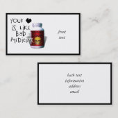 Je Liefde is als... Visitekaartje (Voorkant / Achterkant)