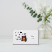 Je Liefde is als... Visitekaartje (Staand voorkant)