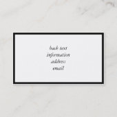 Je Liefde is als... Visitekaartje (Achterkant)