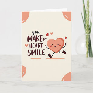 Je liefde laat mijn hart glimlachen kaart