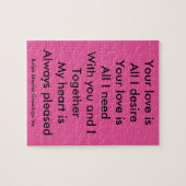 Je liefde legpuzzel (Horizontaal)