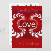 Je liefde sturen deze kerst... met foto feestdagenkaart (Voorkant / Achterkant)