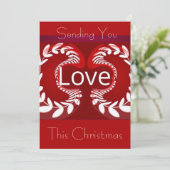 Je liefde sturen deze kerst... met foto feestdagenkaart (Staand voorkant)