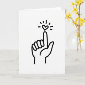 Je liefdevolle aanraakkaart kaart (Gele Bloem)