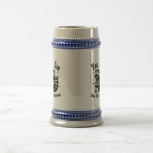 Je liegt als het internet - Funny Coffee Mok (Center)