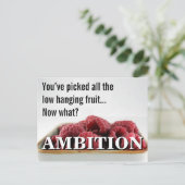 Je lijkt geen ambitie te hebben in het leven briefkaart (Staand voorkant)