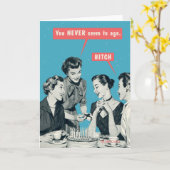 Je lijkt nooit ouder te worden. kaart (Gele Bloem)