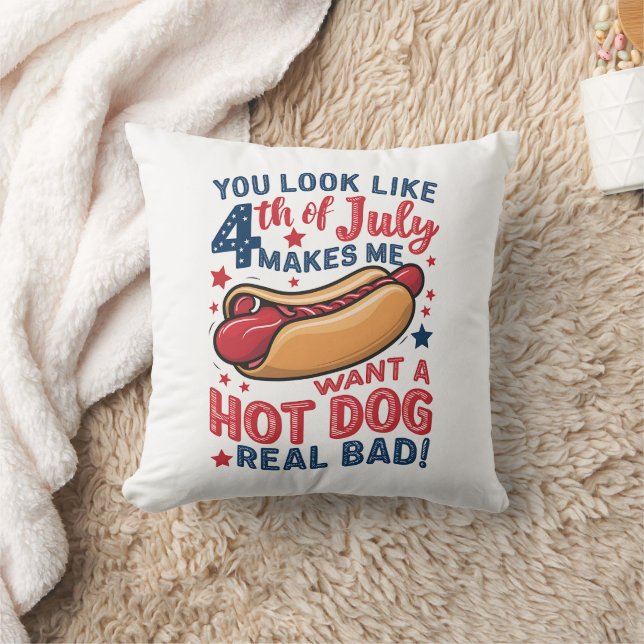 Je Lijkt Op 4 Juli Dat Maakt Me Eén Heet Hund Will Kussen (Deken)