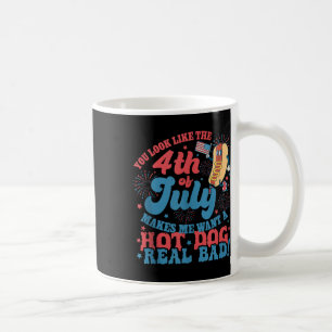 Je Lijkt Op 4 Juli Maakt Me Eten Een Hotdog Koffiemok