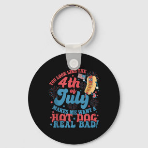 Je Lijkt Op 4 Juli Maakt Me Heten Een Hotdog Sleutelhanger