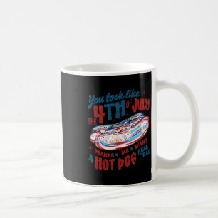 Je lijkt op de hotdog van 4 juli koffiemok