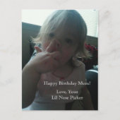 Je lil Nose Picker Briefkaart (Voorkant)