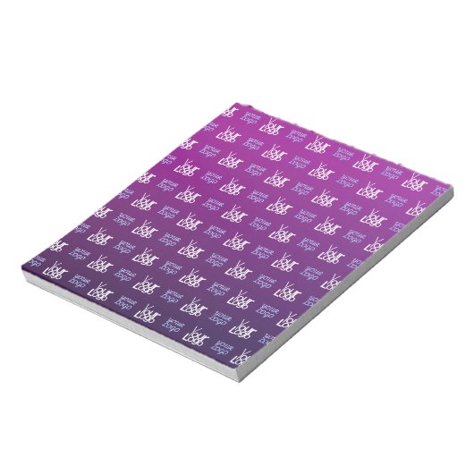 Je Logo | 2 Geüploade Afbeeldingen of Bedrijfslogo Notitieblok (Linkerzijde)