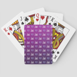 Je Logo   2 Geüploade Afbeeldingen of Bedrijfslogo Pokerkaarten