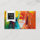 Je Logo artistieke kunstStudio Visitekaartje (Voorkant)