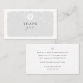 Je Logo bedankt voor je aankoop Visitekaartje (Voorkant / Achterkant)