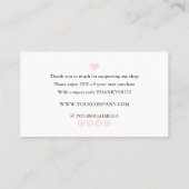 Je Logo bedankt voor je aankoop Visitekaartje (Achterkant)