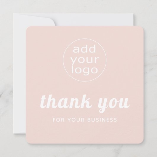 Je logo bedankt voor je business (Voorkant)