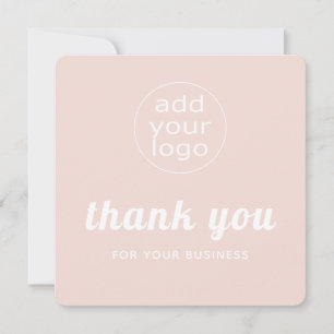 Je logo bedankt voor je business