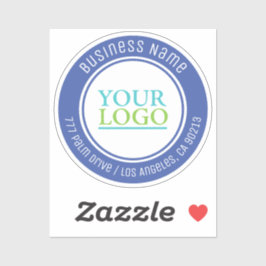 Je Logo, Bus. Naam Adres of om het even welke Teks Sticker