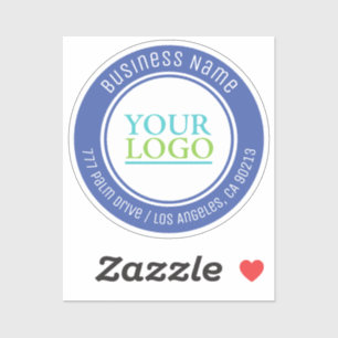 Je Logo, Bus. Naam Adres of om het even welke Teks Sticker