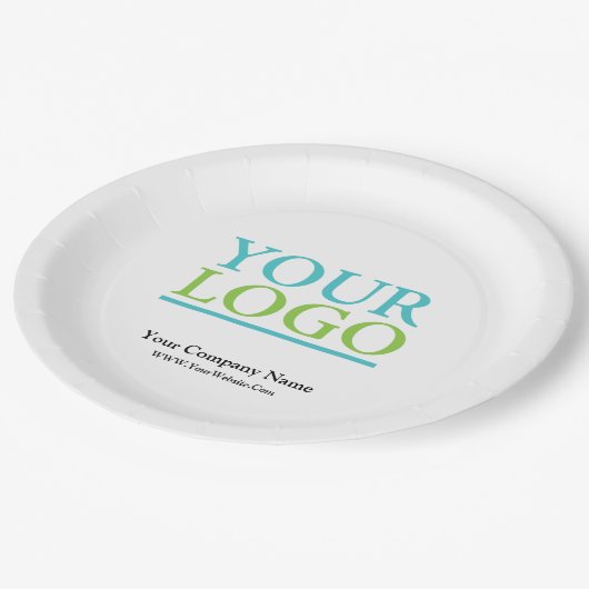 Je Logo, Bus. Naam en website Papieren Bordje (Gekanteld)