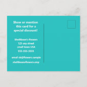 Je Logo Direct Mail We zijn open Adverteren Briefkaart (Achterkant)