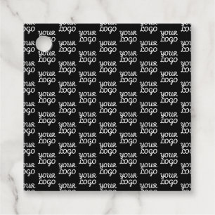 Je Logo Eenvoudig Herhalend Logo Patroon Bedankjes Labels