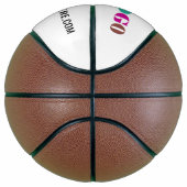 Je Logo en Aangepaste Tekst Merk Basketbal (Rechts)