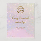 je logo faux glitter flyer (Voorkant)