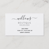 Je Logo Floral Punch Card Visitekaartje (Achterkant)