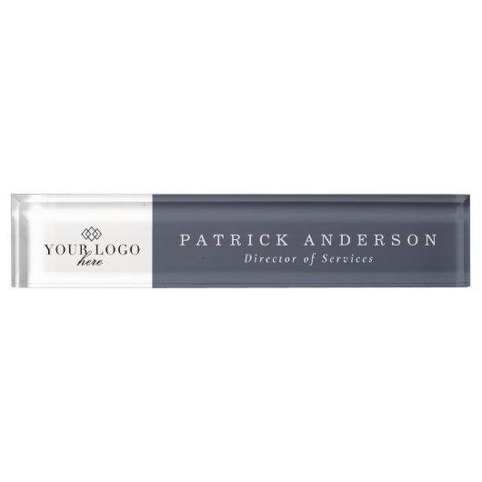 Je Logo hier Modern naamplaat Naambordje (Voorkant)