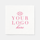 Je Logo hier op maat Servet (Voorkant)