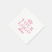 Je Logo hier op maat Servet (Hoek)