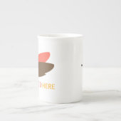 Je logo hier voor zakelijke promotie porselein kop (Voorkant)